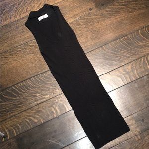 LF the brand black ribbed choker dress